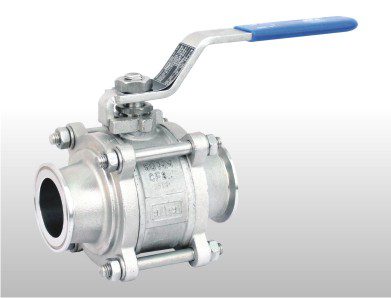 Top Hand lever 3 Piece Design 2 Way Ball Valve Manufacturer